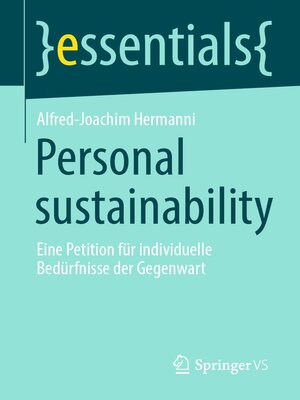 cover image of Personal sustainability